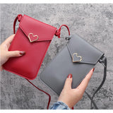 Touch Screen Cell Phone Bag Purse Smartphone Wallet PU Leather Shoulder Strap Ha