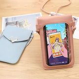 Heart-Shaped Decoration Touch Screen Phone Bag