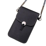 Chain Strap Messenger Touch Screen Mobile Phone Bag Women's Small Backpack
