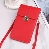 Double-Layer Shoulder Bag Touch Screen Messenger Women's Mobile Phone Bag