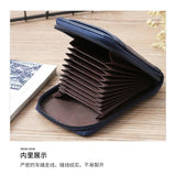 Women's Oil Leather Card Bag Short Card Holder