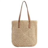 Summer Straw Shoulder Bag Rattan Beach Bags Large Capacity