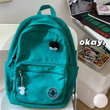 Canvas Women Backpack Shoulder Bag for Teenager Girls