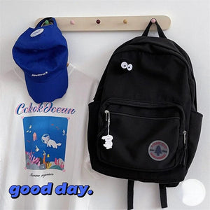 Canvas Women Backpack Shoulder Bag for Teenager Girls