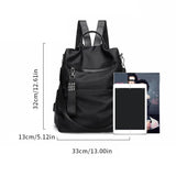 Anti-theft Nylon School Bag for Teenagers Rucksack Shoulder Bags