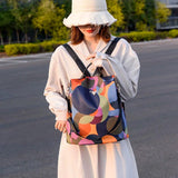 Waterproof Oxford Women Backpack Large Capacity Anti-theft Design