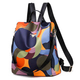 Waterproof Oxford Women Backpack Large Capacity Anti-theft Design