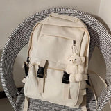 Backpacks Women Solid Travel Unisex Multi-storage Womens All-match Collage Bags