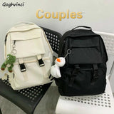 Backpacks Women Solid Travel Unisex Multi-storage Womens All-match Collage Bags