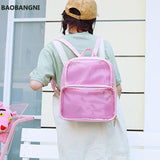 Clear Summer Women Backpack Transparent Student Bags
