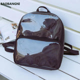 Clear Summer Women Backpack Transparent Student Bags