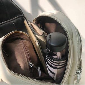 Women's Mini PU Leather Backpack Streetwear