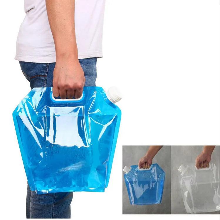 Portable 10L Water Tank Bag for Traveling, Foldable Drinking Container