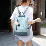 Flower Print Women Backpacks Casual School Bag Teens Girls