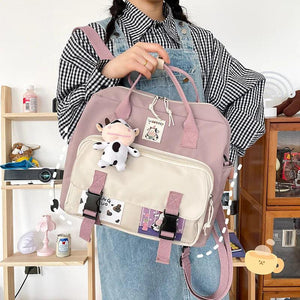 Waterproof Small Backpack for Teenage Girls Student College Schoolbag