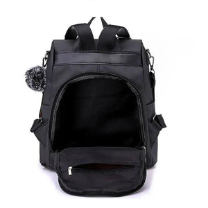 14 inch Laptop Backpack Women Travel Bag Solid School Detachable Shoulder Strap