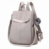 14 inch Laptop Backpack Women Travel Bag Solid School Detachable Shoulder Strap