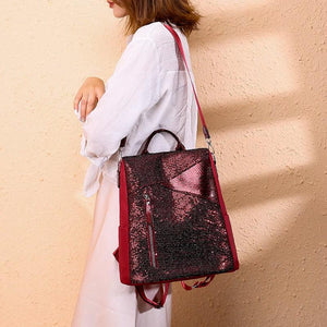 Sequins Backpack Female Travel Rucksack School Shoulder Bag For Girls