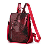 Sequins Backpack Female Travel Rucksack School Shoulder Bag For Girls