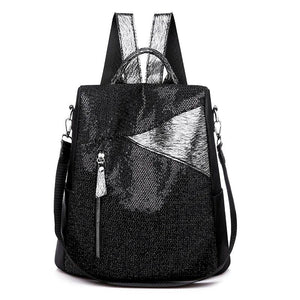 Sequins Backpack Female Travel Rucksack School Shoulder Bag For Girls