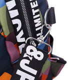 Multicolor Backpack Women Oxford Cloth Shoulder Bag School Bags