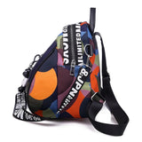 Multicolor Backpack Women Oxford Cloth Shoulder Bag School Bags