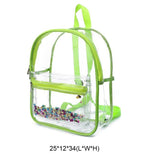 Transparent PVC Backpacks Waterproof Student Travel School Bag