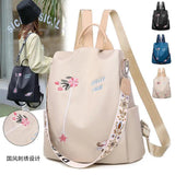 Anti-Theft Women Backpacks Ladies Large Capacity Print Backpack