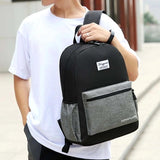 Anti-theft Travel Canvas Backpack Large Capacity Unisex Shoulder Bag