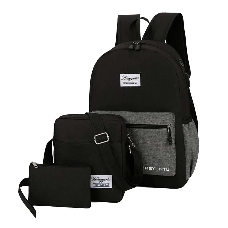 Anti-theft Travel Canvas Backpack Large Capacity Unisex Shoulder Bag