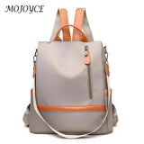 Women Nylon School Bag Multi-Layer Daypack Large Capacity Backpack