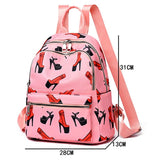 Anti-theft Backpack Graffiti Print Waterproof Travel Backpack