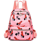 Anti-theft Backpack Graffiti Print Waterproof Travel Backpack