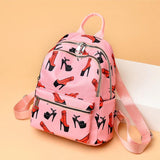 Anti-theft Backpack Graffiti Print Waterproof Travel Backpack