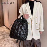 Women Backpack Solid Autumn Winter Backpack Student School Traveling Space