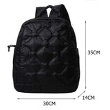 Women Backpack Solid Autumn Winter Backpack Student School Traveling Space