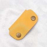 Data Cable Storage Bag Leather Buckle Headphone Cable Winder