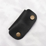 Data Cable Storage Bag Leather Buckle Headphone Cable Winder