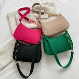 Crescent Saddle Bag Dermatoglyph Women Shoulder Bag