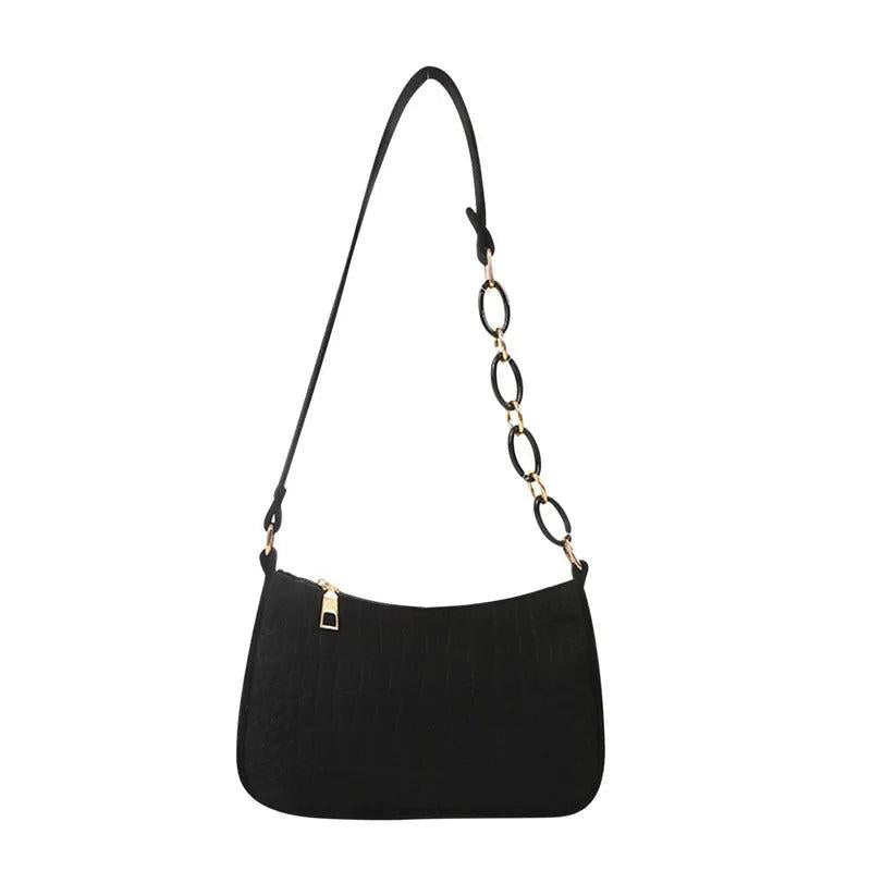 Women Shoulder Bag Subaxillary Bag Advanced Texture Armpit Handbag