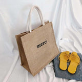 Bohemian Linen Handbag Women's Travel Bag
