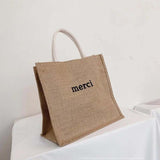 Bohemian Linen Handbag Women's Travel Bag