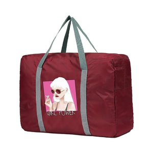 Large Capacity Folding Travel Bag Lightweight Multifunctional Storage Tote