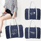 Travel Bag Women Luggage Business Trip Portable Food Pattern Organizer