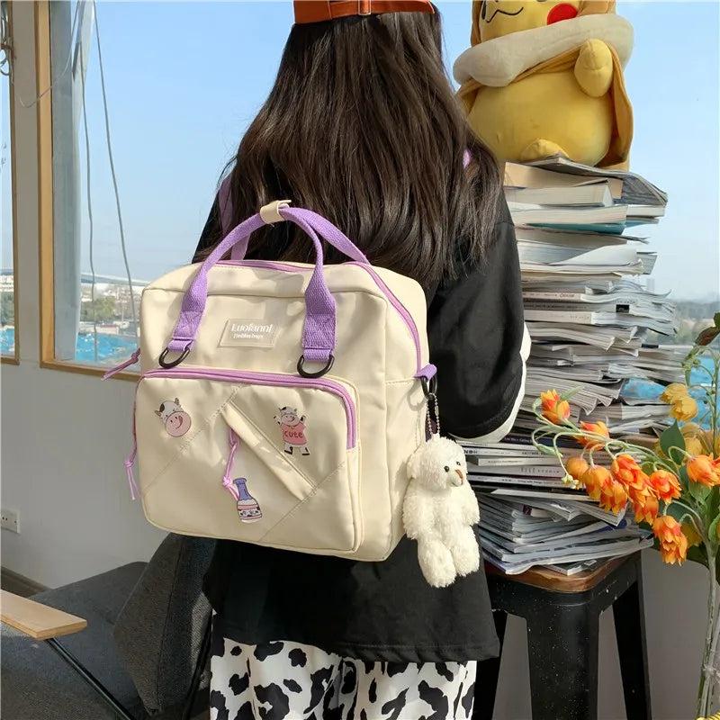 Korea Style Backpack Teenage Girls Travel Bag