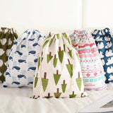 Bohemian Drawstring Cotton Linen Storage Bag
