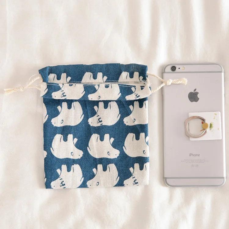 Bohemian Drawstring Cotton Linen Storage Bag