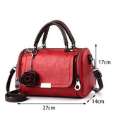 Women's Shoulder Bag with Flower Pendant Handbag Party Wallet