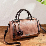 Women's Shoulder Bag with Flower Pendant Handbag Party Wallet