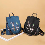 Oxford Anti-theft Women Backpack Large Capacity Print School Bag